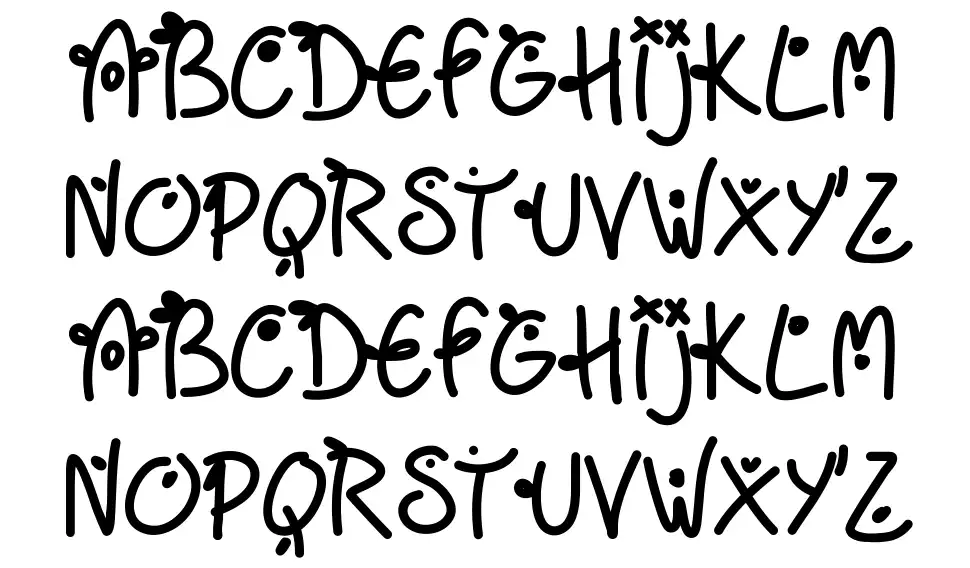 Friday free dotsfont specimens