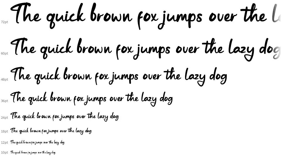 Friendly Rabbitfont waterfall
