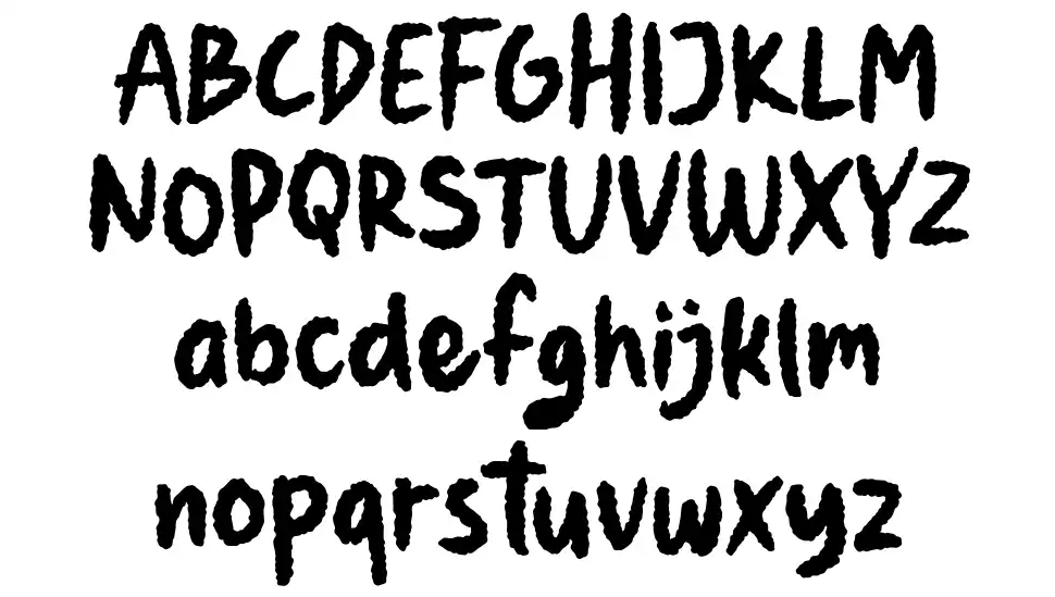 Fronzyfont specimens