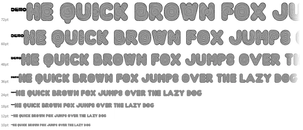 FT Acid Testfont waterfall