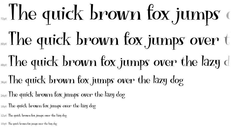 Funky Flamingofont waterfall