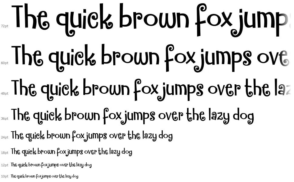 Funky Motherfont waterfall