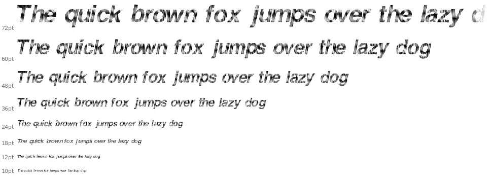 Furious Racingfont waterfall