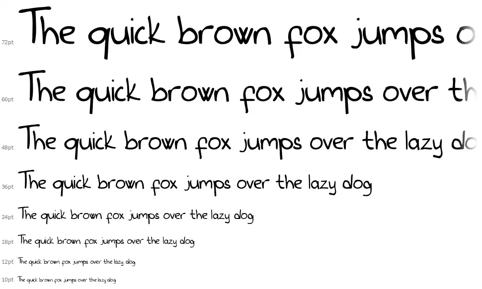 Furro Scriptfont waterfall