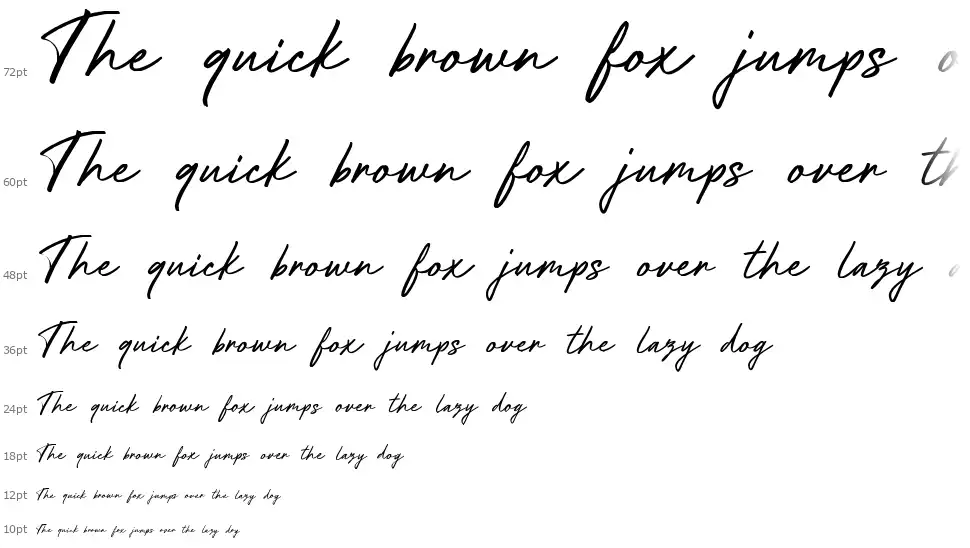 Future Shockfont waterfall