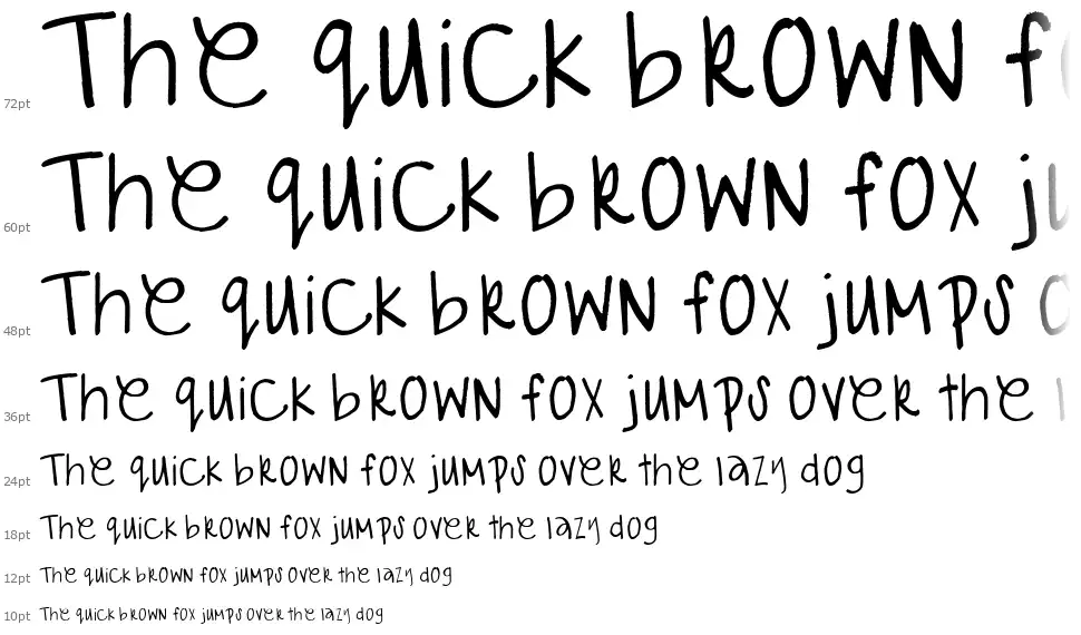 Gabiies Handwrittingfont waterfall