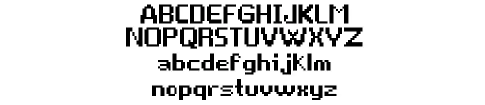 Game Overfont specimens