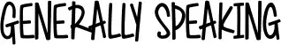 Generally Speaking