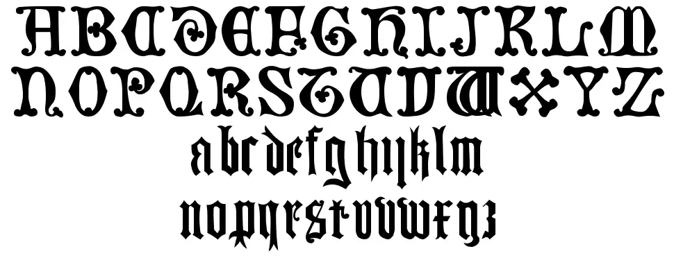 German Blackletters, 15th c.font specimens