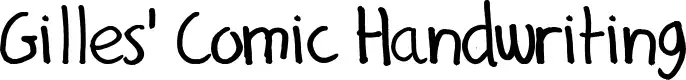 Gilles' Comic Handwriting