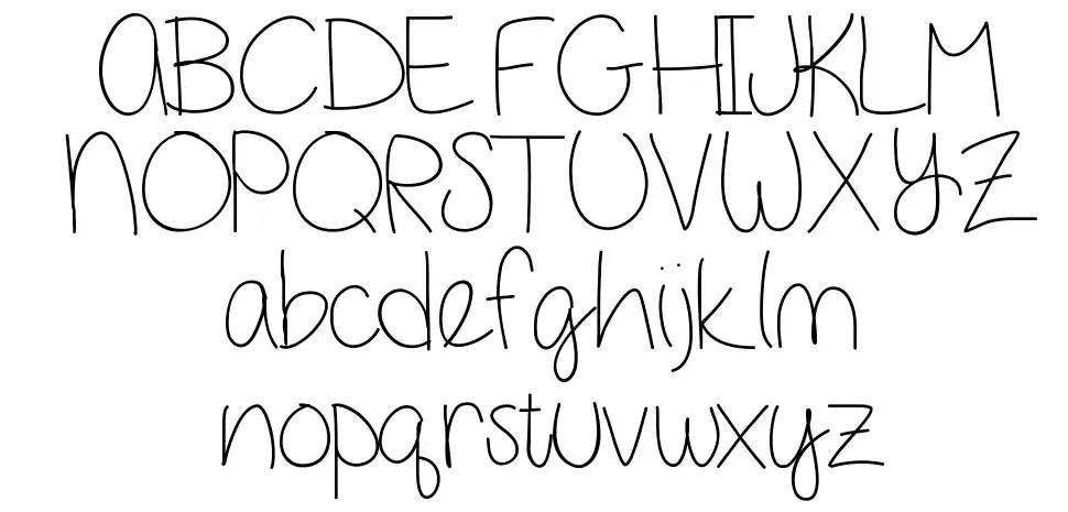Girl Next Doorfont specimens
