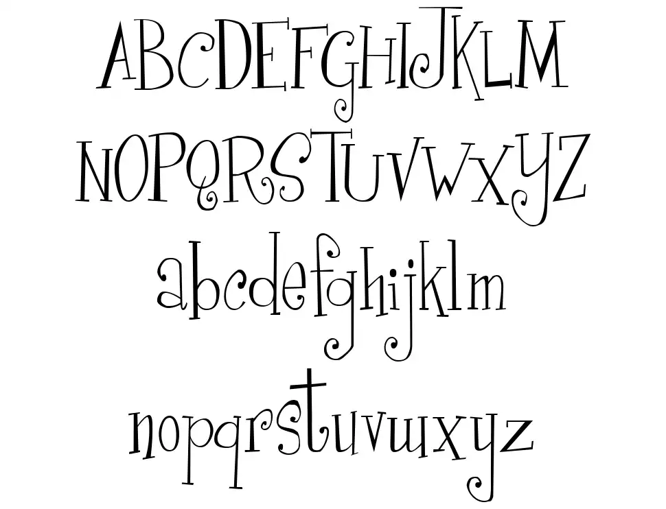 Girls are Weirdfont specimens