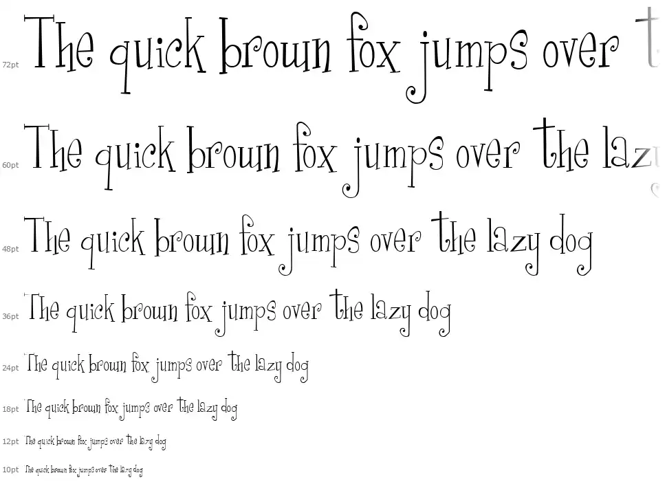 Girls are Weirdfont waterfall