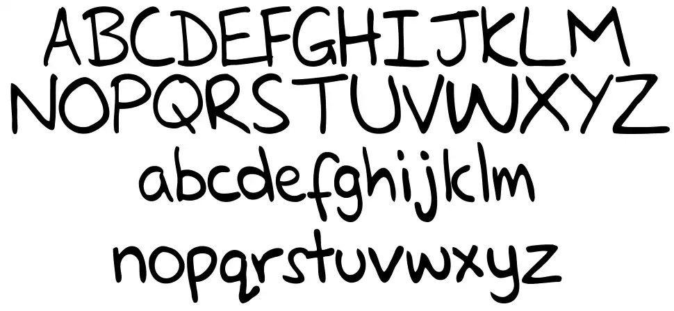Glenns Handfont specimens