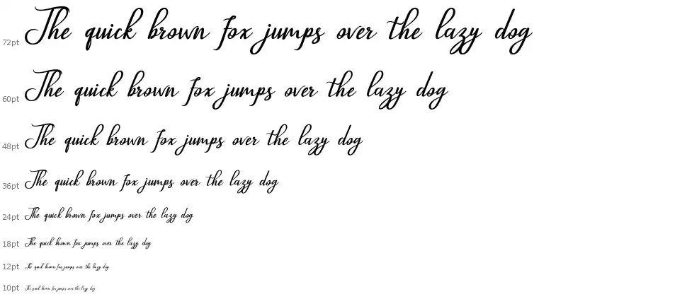 Glossyfont waterfall