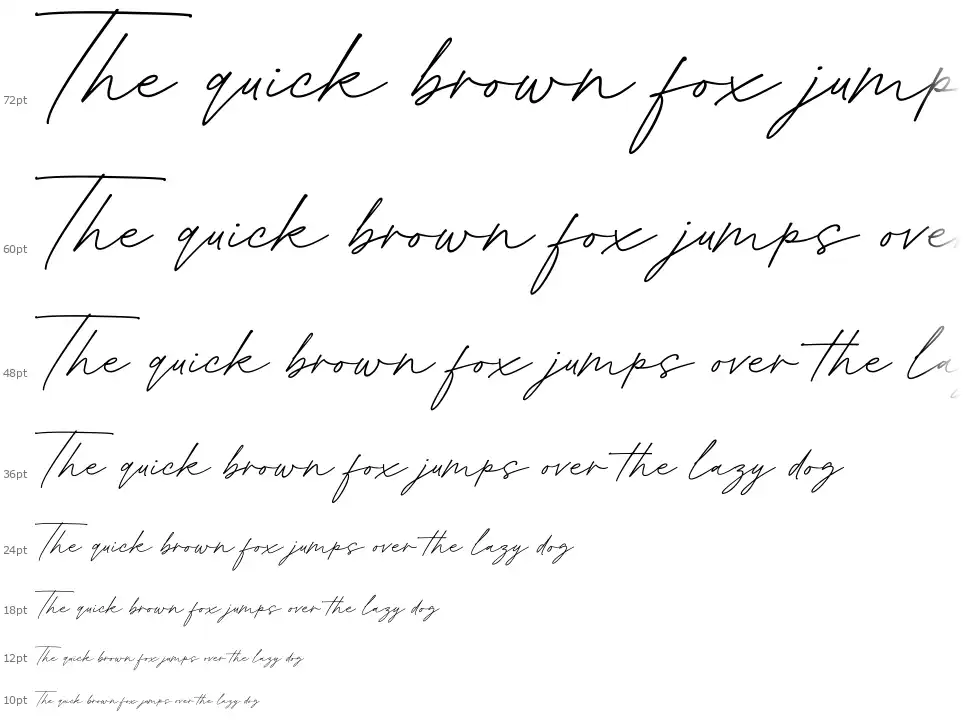 Gofar Scriptfont waterfall