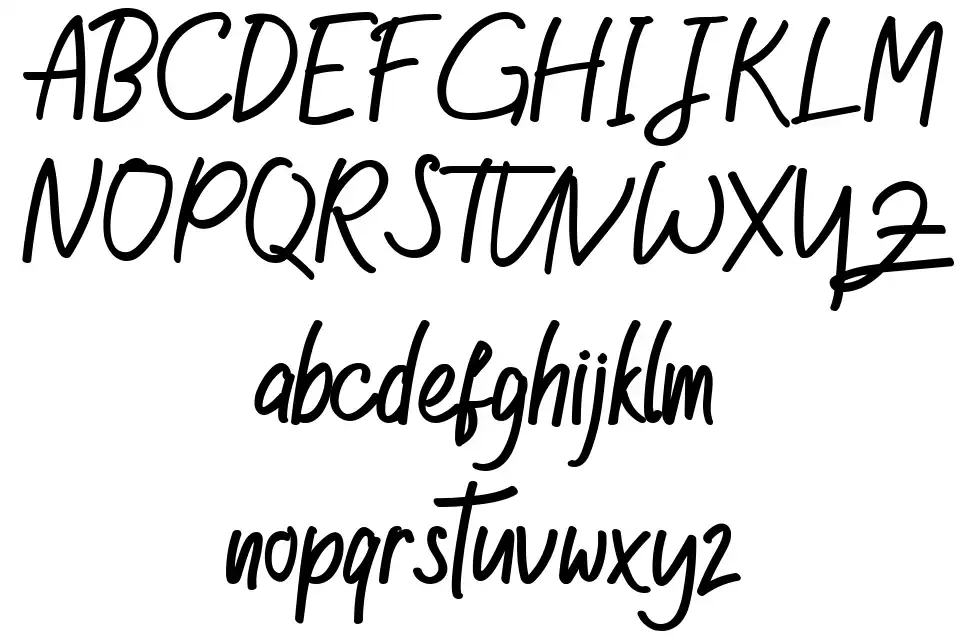 Good Happinessfont specimens