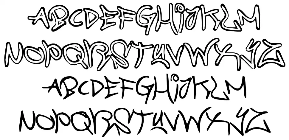 Graffiti Streetfont specimens