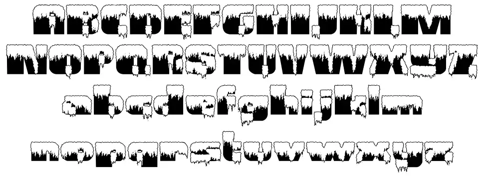 Gramius 'Blizzard'font specimens