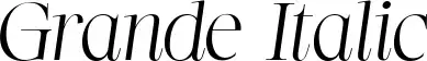 Grande Italic