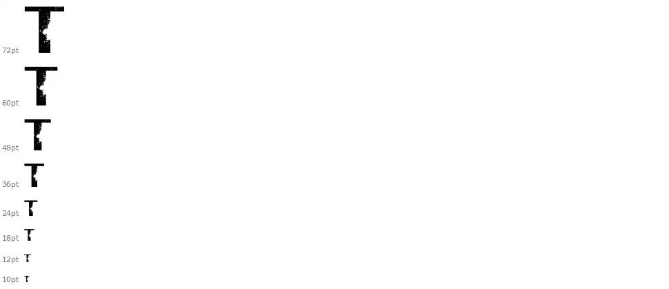 Gross Brushfont waterfall