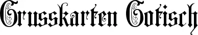 Grusskarten Gotisch