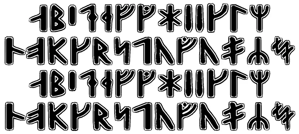 Gunnar Runicfont specimens