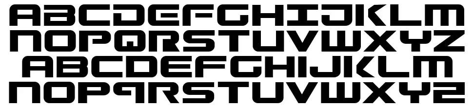 Gunshipfont specimens