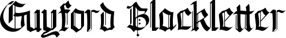 Guyford Blackletter