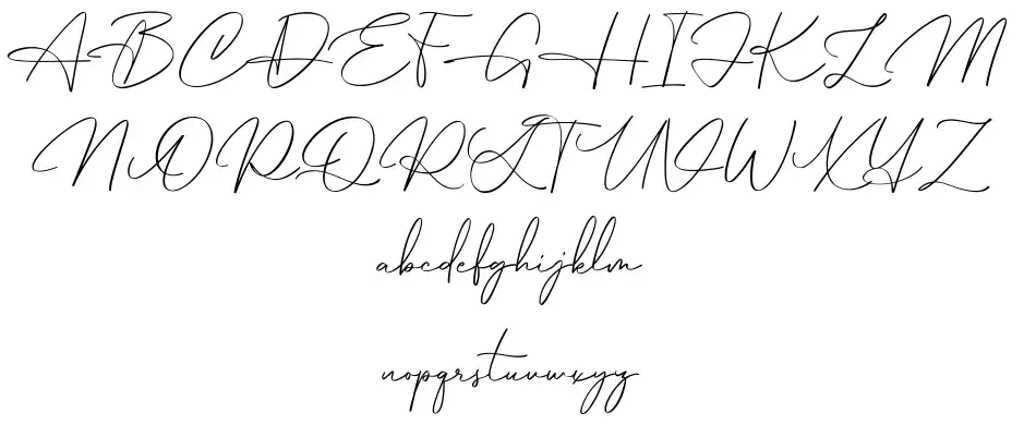 Hamburg Signature Spécimens Hamburg Signaturefont specimens