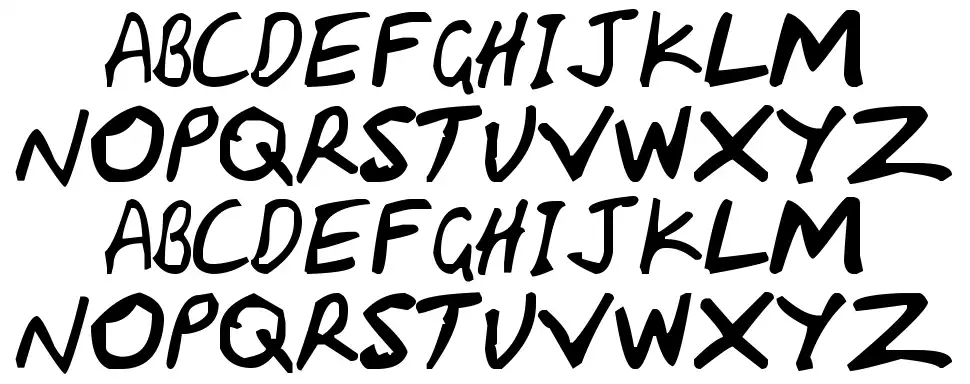 HandCapzzfont specimens