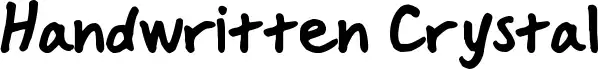 Handwritten Crystal
