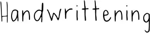 Handwrittening