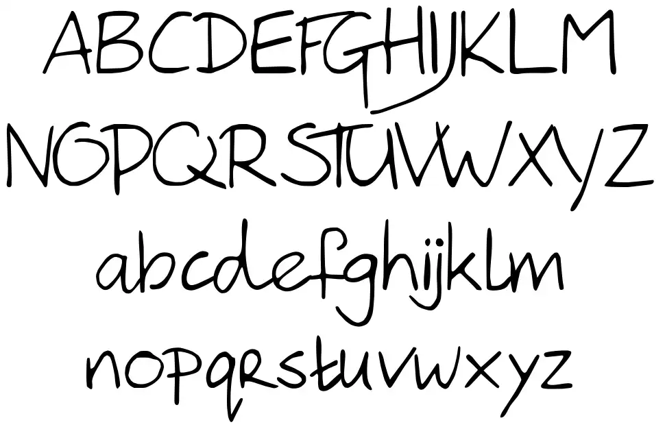 Hanoded Handfont specimens