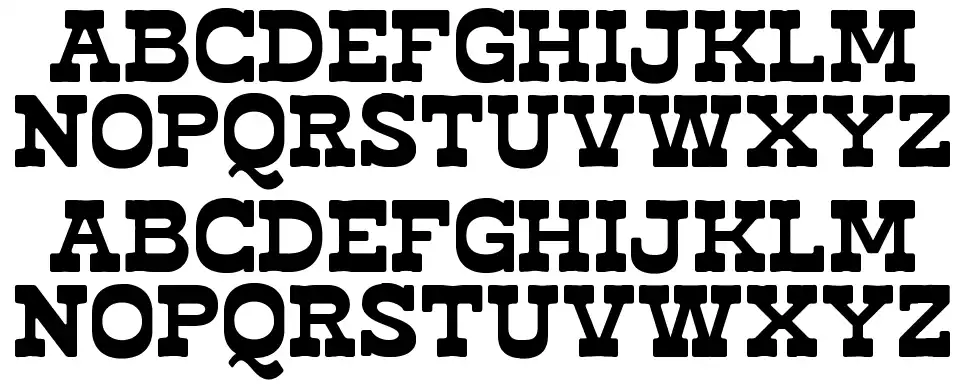 Haose Rodeko Spécimens Haose Rodekofont specimens