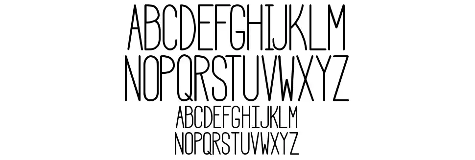 HBM Serenityfont specimens