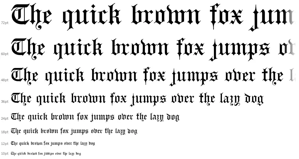 Headline Textfont waterfall