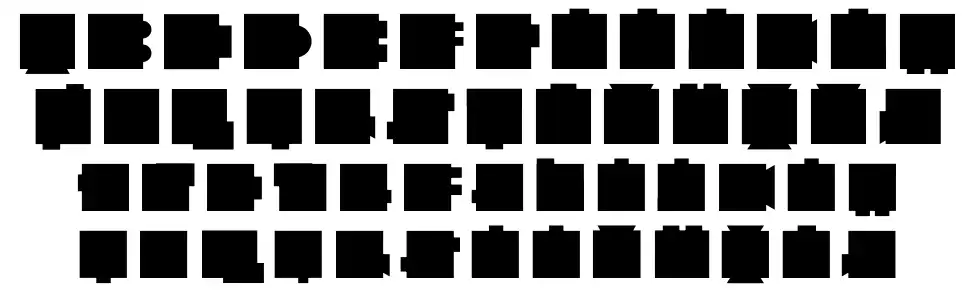 Heavy Squarefont specimens