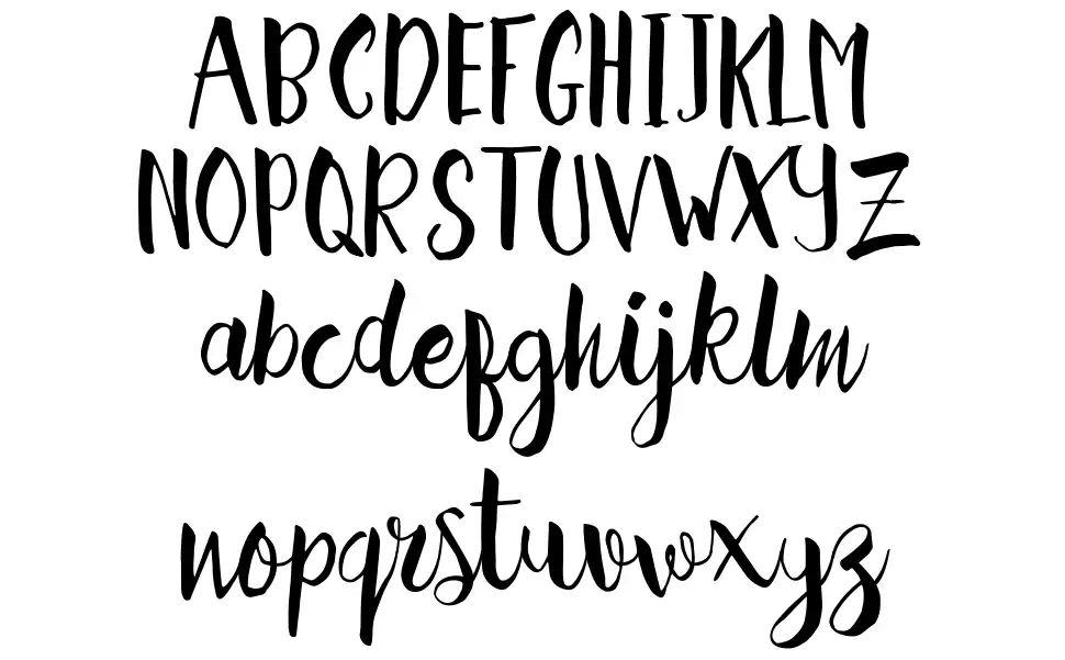 Hellena Scriptfont specimens