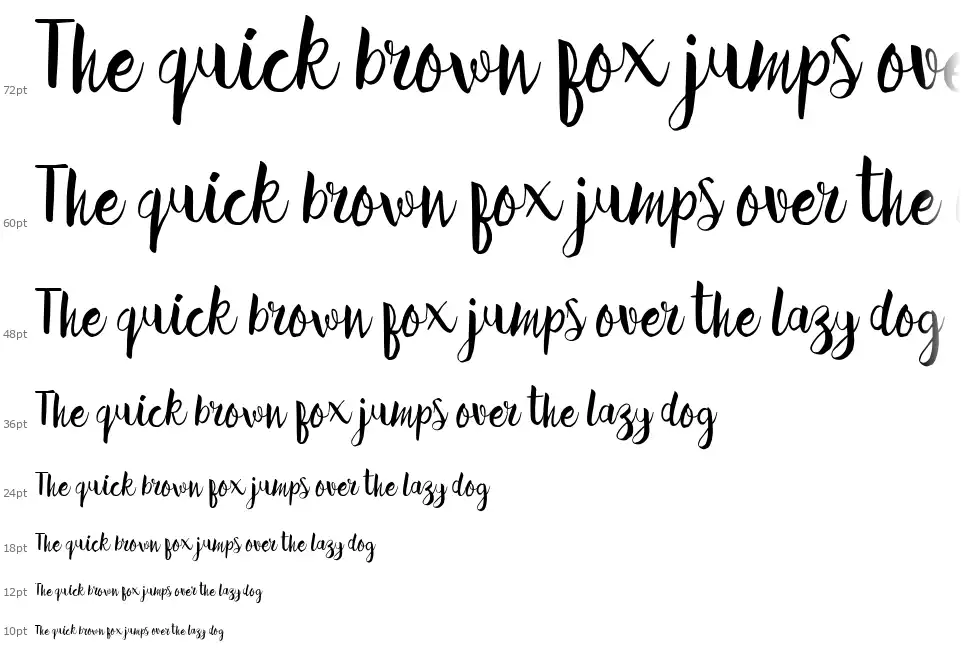 Hellena Scriptfont waterfall