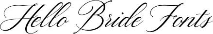 Hello Bride Fonts