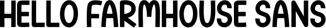 Hello Farmhouse Sans