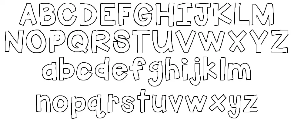 Hello Firstie Bigfont specimens