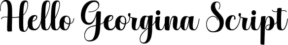 Hello Georgina Script
