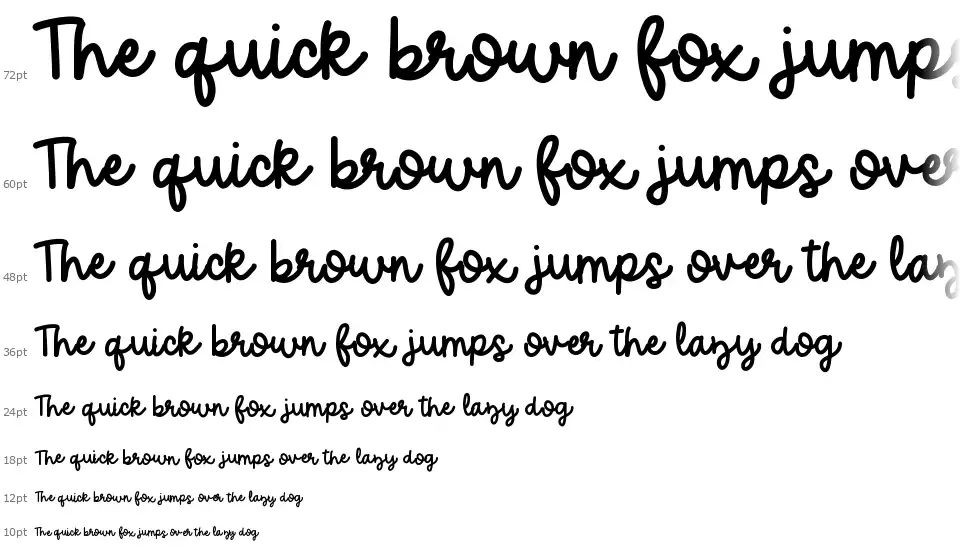 Hello Jellyfont waterfall
