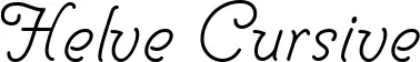 Helve Cursive