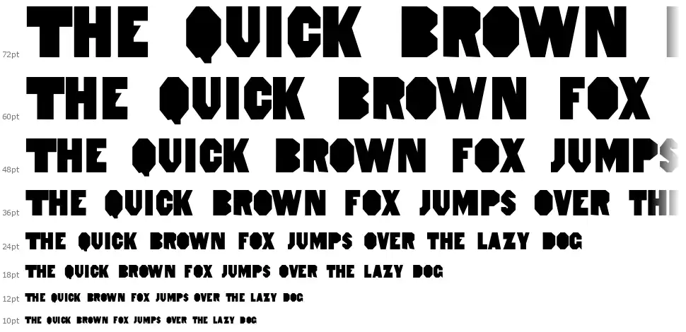 Heptagon French Limited Free Editionfont waterfall