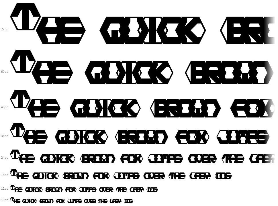 Hexotic LDRfont waterfall
