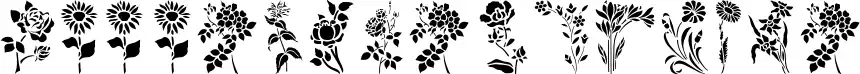 HFF Floral Stencil