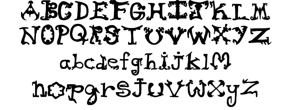 Hieroglyph Licksfont specimens